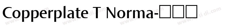 Copperplate T Norma字体转换